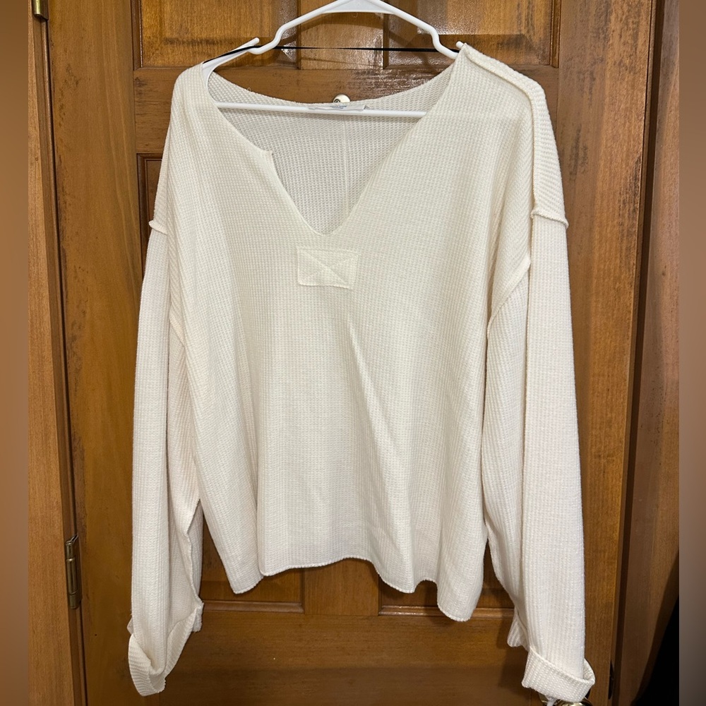Oversized Cream Top